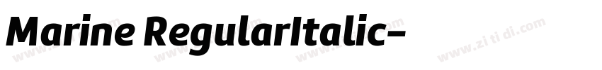 Marine RegularItalic字体转换